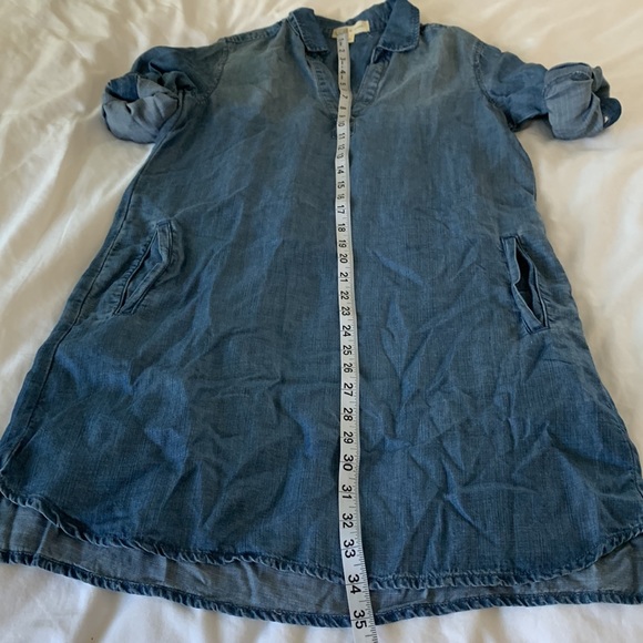 cloth & stone Anthropologie Chambray Shirt Dress Tunic - Picture 8 of 10